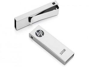 Usb flash drive 32GB HP v210w USB 2.0, up to 8MB/s write, 25MB/s read, slim, metal housing, capless FDU32GBHPV210W-EF