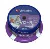 DVD+R 16X 4.7GB 25PK SPINDLE WIDE PHOTO PRINTABLE, VB-43539