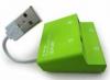 Hub E-Blue Dynamic Natural Green mini hub, 4 port-uri USB 2.0, EHB038GN