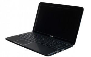 Laptop Toshiba Satellite C855-12X 15.6 Inch LED HD cu procesor Intel Pentium B960 (2.20GHz), 4GB DDR3 (1333MHz), 640GB (5400rpm), HD 7610M1GB DDR3, Precious Black Finish, Free Dos, PSKCEE-005005G5