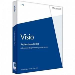 Aplicatie Microsoft Visio Professional 2013 32/64-bit engleza Medialess - FPP D87-05358