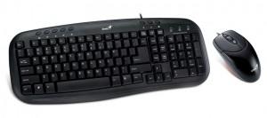 Kit Tastatura & Mouse Genius KM-200, Black, USB, 31330200100