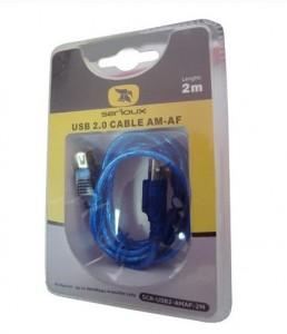 CABLU PRELUNGITOR SERIOUX USB 2.0 (AM-AF) 2M , SCR-USB2-AMAF-2M