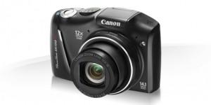 Camera foto Canon PowerShot SX150 IS Black, 12.1 MP, CCD, 12x zoom optic,  AJ5664B002AA