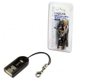 Card Reader LogiLink, USB 2.0 stick, format MicroSD, CR0009