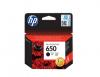 Cartus de imprimare inkjet  HP 650 Black Ink Cartridge CZ101AE