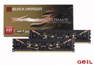 Memorie GeIL DDR III 16GB PC3-12800 DUAL CHANNEL BLACK DRAGON KIT 2x8GB HEATSINK 1600MHz CL10-10-10 RETAIL PACK , GB316GB1600C10DC
