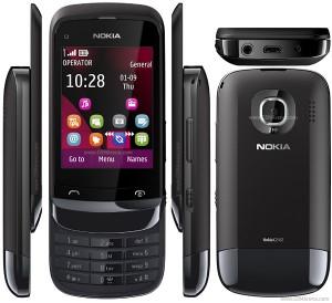 Nokia C2-02 Chrome Black, NOKC2-02GCB
