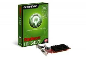 Placa video PowerColor AX5450 512MK3-SHV4 AMD Radeon HD5450 Go Green PCI-EX2.1 512MB DDR3 32bit,  650/800MHz,  DVI/VGA/HDM, AX5450512MK3-SHV4