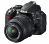 Aparat foto Nikon D3100 kit 18-55mm ED II (black), VBA280K002