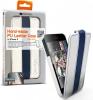 Husa hand-made Canyon pentru iPhone 5, White/Blue, folie protectie ecran inclusa, CNA-I5L01WB