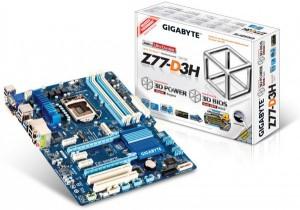 Placa de baza Gygabite Intel Z77 GA-Z77-D3H, MBGZ77D3H