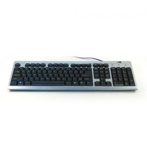 Tastatura Serioux SRXK-9400SB, PS/2, negru/argintiu