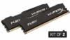 Memorie Kingston, 16GB, 1600MHz, DDR3 CL10 DIMM (Kit of 2) HyperX Fury Black Series, HX316C10FBK2/16