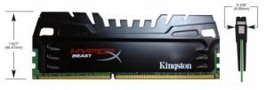Memorie Kingston, 8GB, 2133MHz, DDR3, CL11 DIMM, Kit of 2, XMP Beast Series, KHX21C11T3K2/8X