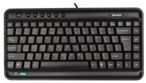 Tastatura A4Tech KLS-5, ANTI-RSI, X-Slim Keyboard, USB, US layout (Black), KLS-5-B