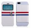 Husa iphone 5s stand view french vintage style white, fvapip5sbw