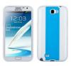 Husa Samsung Galaxy Note 2 N7100  i Case MX Pro White + Blue Stripe, ICMSANOTE2WB