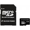 Silicon power card micro sd 16gb class 4