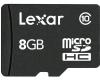 Card memorie Lexar MicroSDHC 8GB CLS10 + adaptor SD, LSDMI8GBABEUC10A