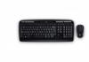 Kit tastatura + mouse logitech cordless mk330, black,