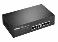 Switch Edimax 8 Port 10,100Mbps POE+, 8 x 10,100 Mbps,  4 x POE+ ports, Store and, ES-1008PH