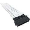 Cablu nzxt 24 pini m - 24 pini f 25cm alb, cbw-24p