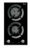Plita cu gaz Whirlpool Fusion Domino AKT 352 IX, 30 cm, valva siguranta, comenzi frontale, negru, BIW_PLIT_051
