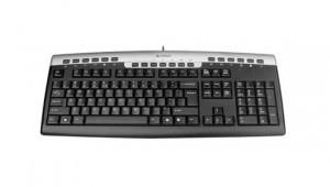 TASTATURA A4TECH KR-86 PS/2 Comfort Round (Taste Rotunjite), Silver Black, KR-86