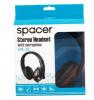 Casca spacer cu microfon, stereo, jack 3.5mm, gaming,  black & silver,