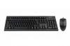 Kit A4TECH Tastatura KRS-83 PS2 + Mouse OP-720 PS2, Black, KRS-8372-PS2