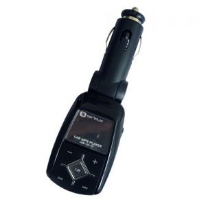 Modulator FM bricheta, slot microSD, USB, AUX, telecomanda, SFMT-CAR350