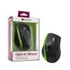 Mouse USB CANYON CNR-MSO01N (Cable, Optical 800dpi,3 btn,USB), Negru-Verde, CNR-MSO01NG