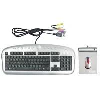 Tastatura A4Tech Internet/Multimedia KBS-2850 Silver Black A4KYB-KBS2850