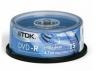 TDK DVD-R, 16X, 25/P, QDVD-RTD16X25