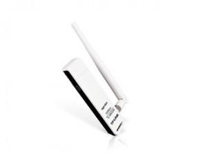 ADAPTOR WIRELESS TP-LINK N150, HIGH GAIN, USB, TL-WN722N