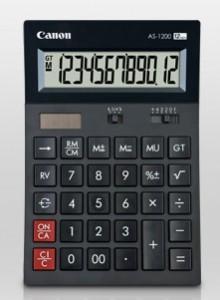 Calculator de birou Canon AS-1200 12-digit Semi-desktop calculator with arc shape body; Upper and lower ca, BE4599B001AA