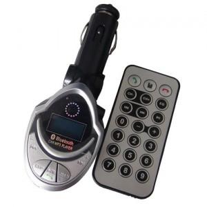 Modulator FM bricheta, CAR KIT, SD, USB, telecomanda, silver, SFMT-BT400