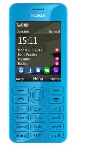 Telefon  Nokia 206, Dual Sim, Cyan, NOK206DSCY