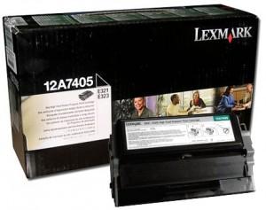 Toner  Lexmark 12A7405 negru