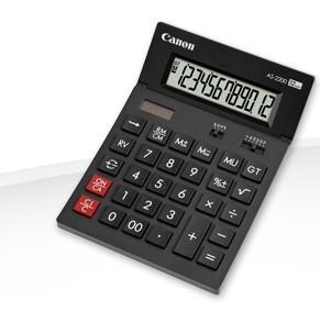 Calculator Canon AS-2200 The 12 digits desktop calculator with arc shape body and adjustable tilt, BE4584B001AA