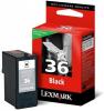 Cartus Lexmark 36 Return black cartridge - X3650, X4650, 018C2130E