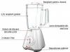 Blender de masa moulinex lm30014e, 400w, 2 viteze +