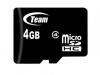 Card TEAM GROUP ( flash cards ) 4GB Micro SDHC Class 4 with TR11A1 BLUE, TUSDH4GCL405