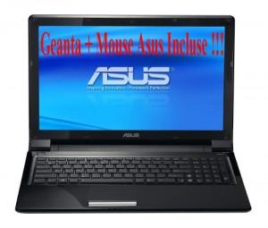 Laptop Asus UL50VG cu procesor Intel CULV SU7300, 4GB DDR2, 500 HDD SATA 5400RPM, NV G210M 512MB, Intel 802.11 A/G/N, DVDRW SM DL 8X, BT, WEBCAM, Microsoft  Windows 7 Premium, 8 Cell  UL50VG-XX031V  Geanta + Mouse incluse !