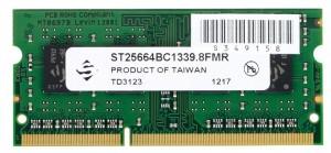 Memorie laptop Crucial 2GB DDR3 1333 MT/s (PC3-10600) CL9 SODIMM 204pin SPECTEK, ST25664BC1339