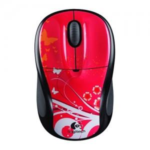 Mouse optic Logitech M305 Nano, wireless, USB, Blush Butterfly , 910-001643