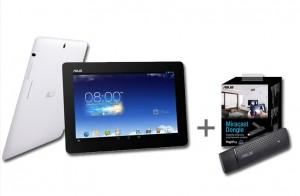Tableta Asus MeMOPAD HD ME102A-1A020A+ ASUS Miracast DONGLE, 10.1 inch, 1280 x 800 pixel, ME102A-1A020A.PR