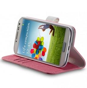 Husa Telefon Samsung I9500 Galaxy S4 Flip Diary Pink, Fdsas4Ap