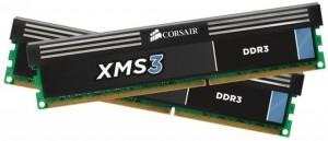Memorie Corsair CMX16GX3M2A1333C9, DDR3 dual channel  kit 16 GB (2 x 8 GB)  1333 MHz  9-9-9-24  radiator  revizia A  Voltaj: 1.5 V